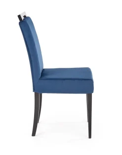Krzesło tapicerowane CLARION 2 VELVET granatowe