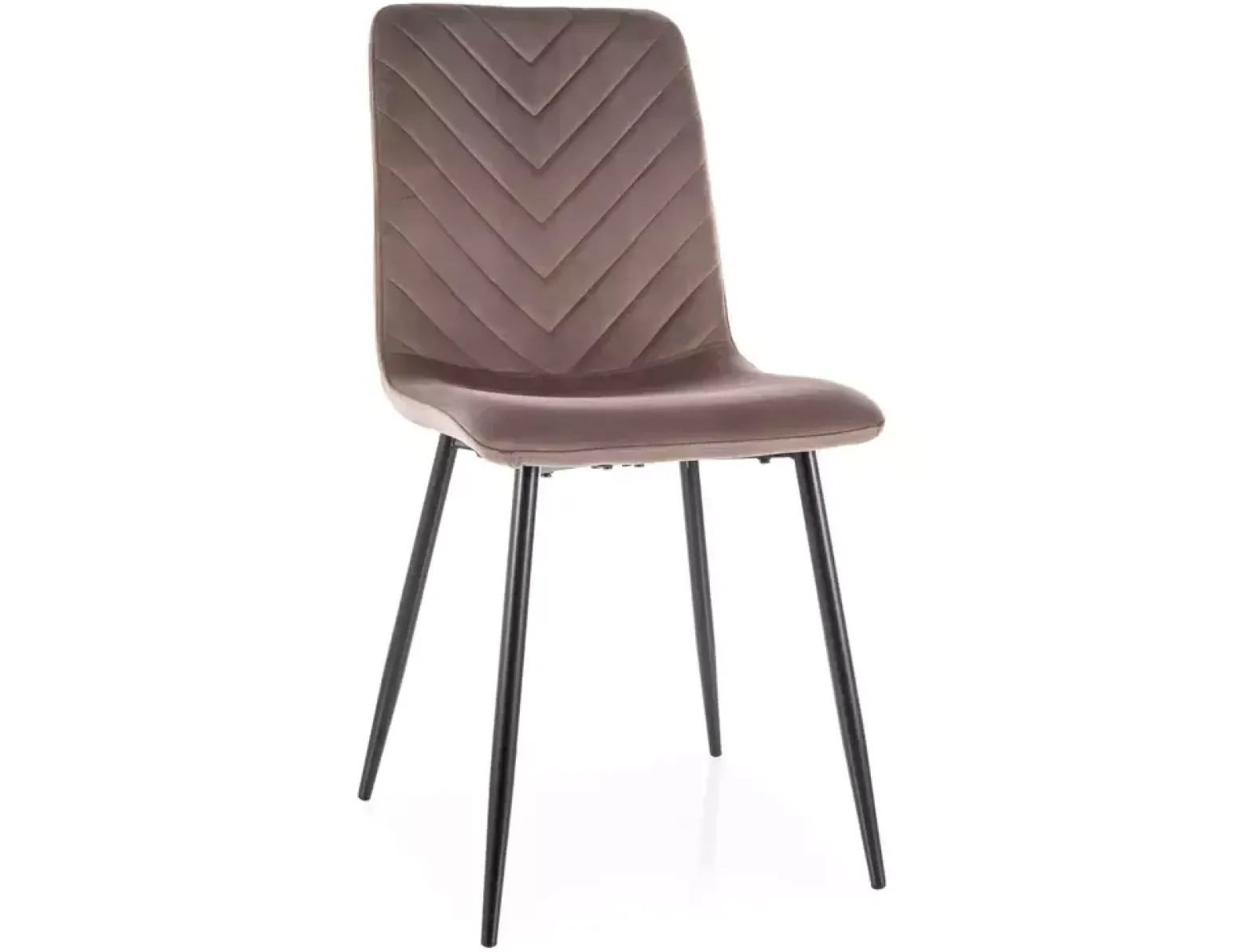 Krzesło tapicerowane DAREN VELVET cappuccino