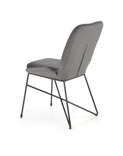 Krzesło tapicerowane K454 VELVET ciemnozielone