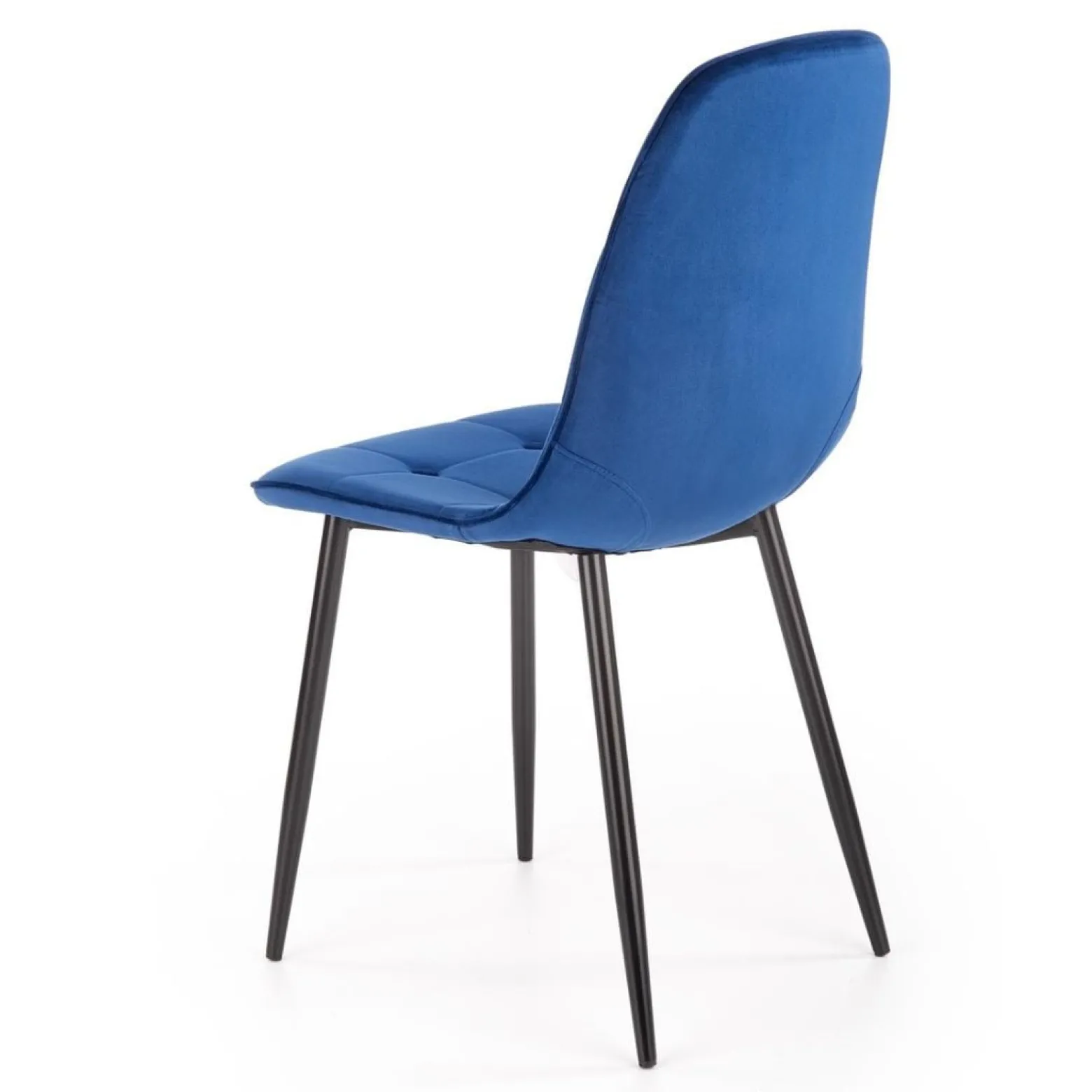 Krzesło tapicerowane K417 VELVET granatowe