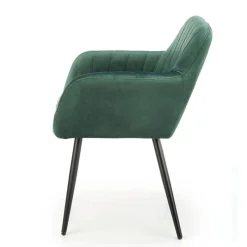 Krzesło tapicerowane K429 VELVET ciemnozielone