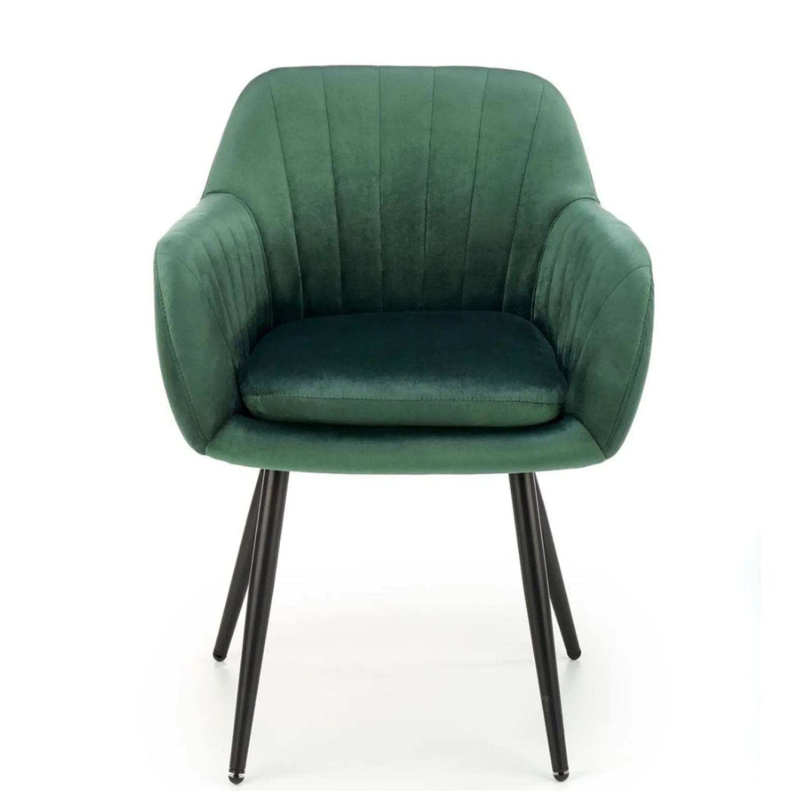 Krzesło tapicerowane K429 VELVET ciemnozielone
