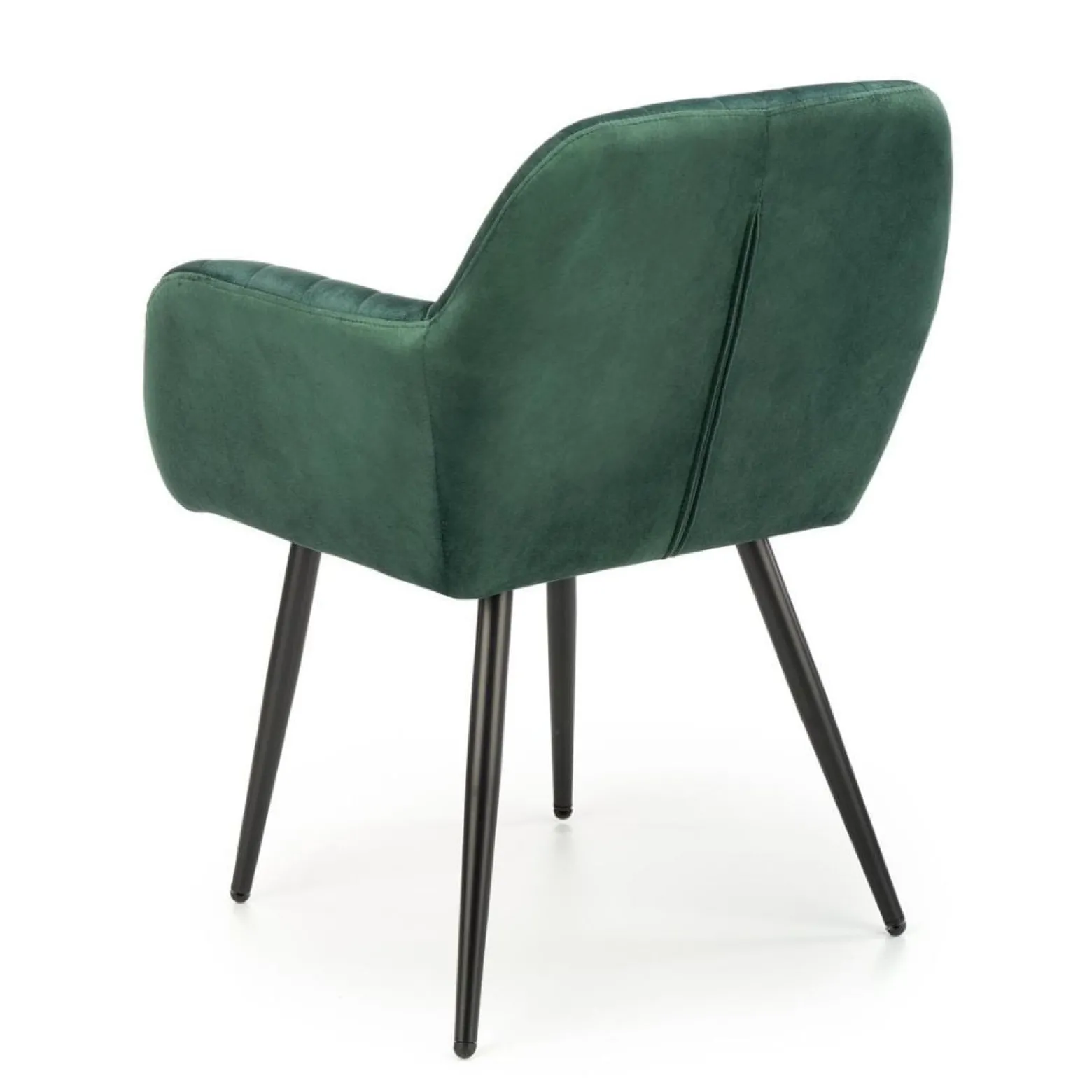 Krzesło tapicerowane K429 VELVET ciemnozielone