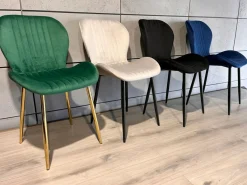 Krzesło tapicerowane MONTI VELVET GREY