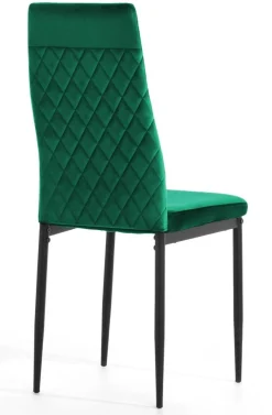 Krzesło tapicerowane VALVA CARO VELVET GREEN