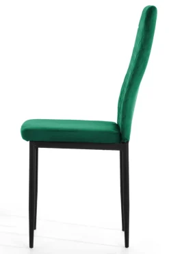 Krzesło tapicerowane VALVA CARO VELVET GREEN
