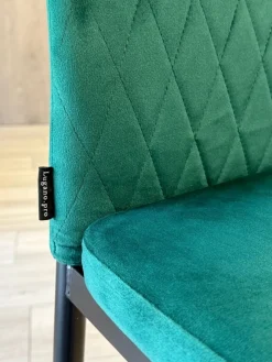 Krzesło tapicerowane VALVA CARO VELVET GREEN