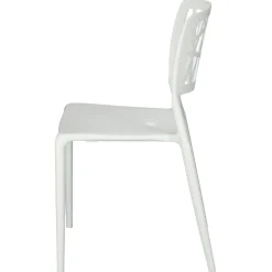 KRZESŁO Z POLIPROPYLENU Bush białe insp. Viento Chair