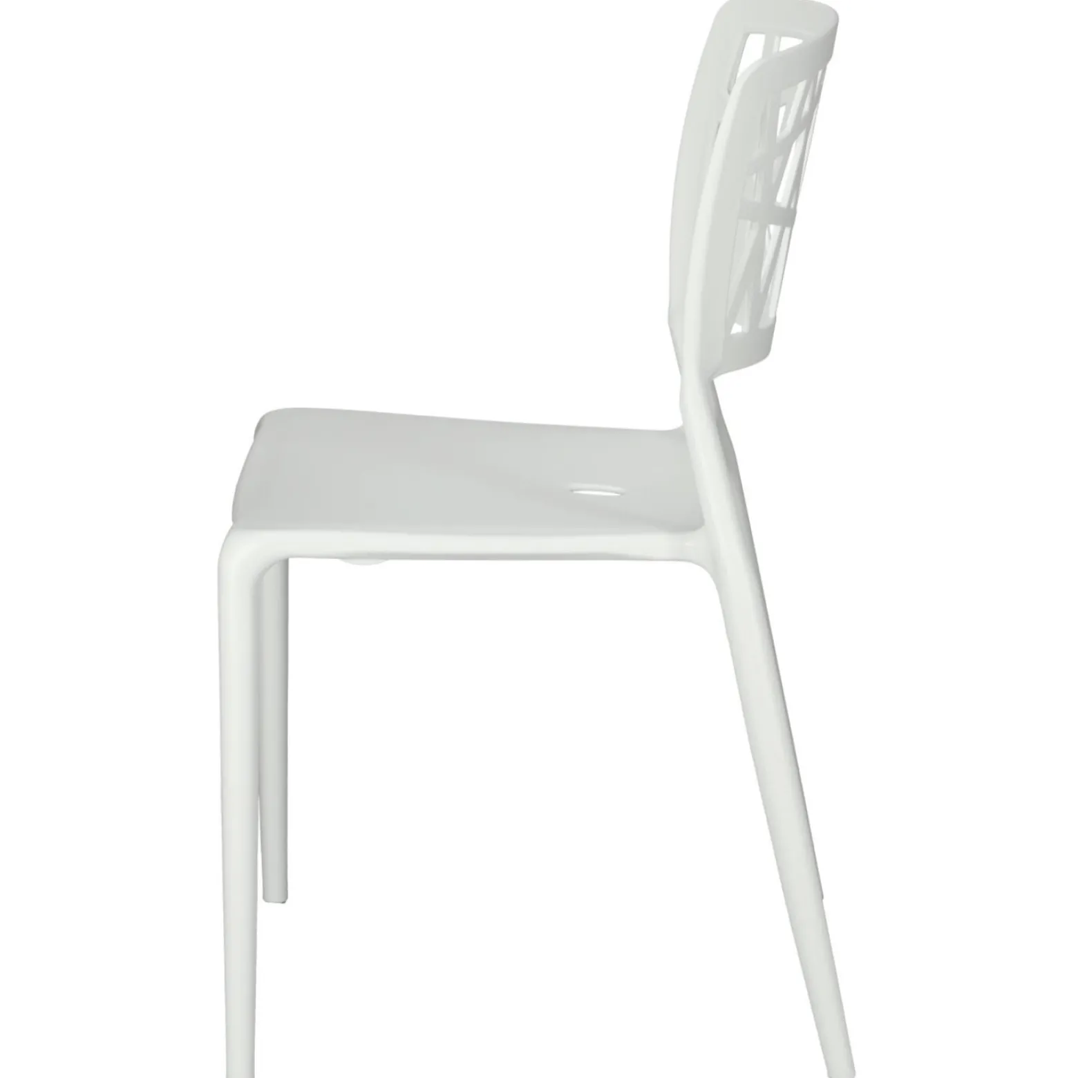KRZESŁO Z POLIPROPYLENU Bush białe insp. Viento Chair