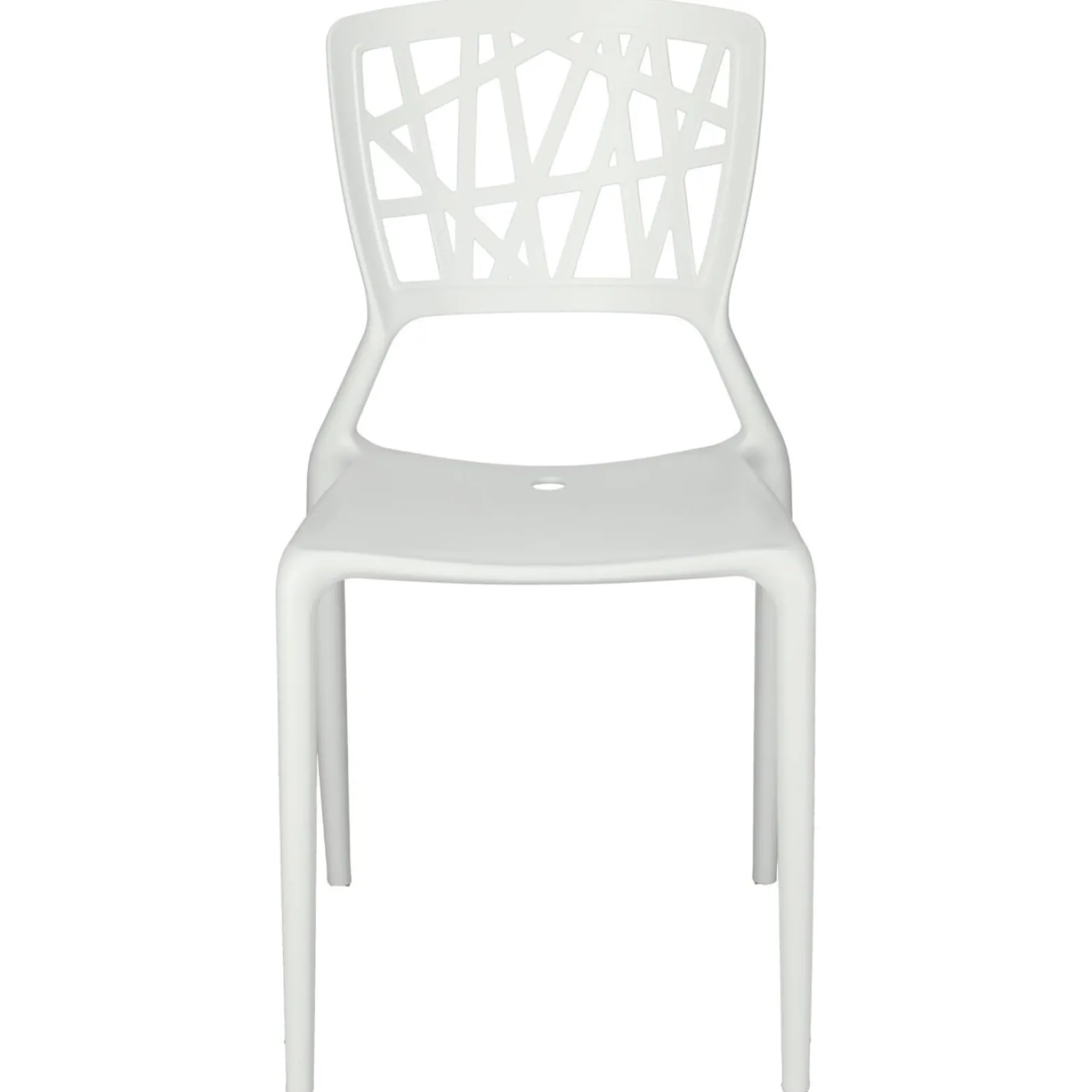 KRZESŁO Z POLIPROPYLENU Bush białe insp. Viento Chair