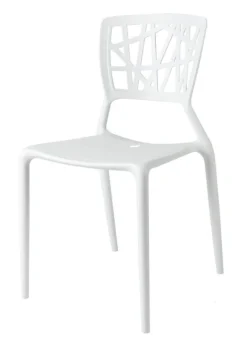 KRZESŁO Z POLIPROPYLENU Bush białe insp. Viento Chair