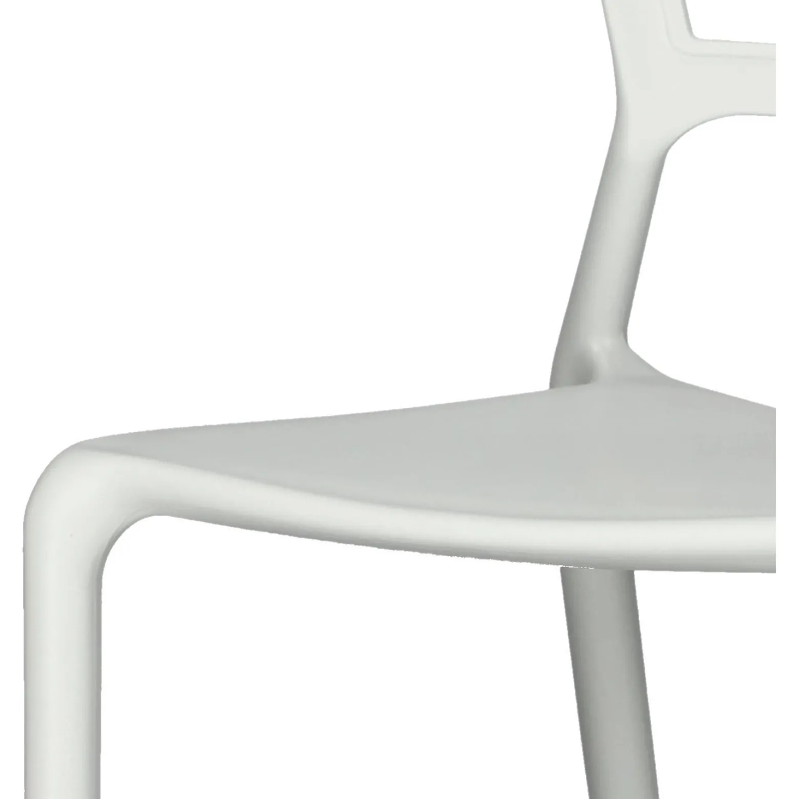 KRZESŁO Z POLIPROPYLENU Bush białe insp. Viento Chair