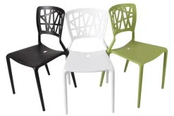KRZESŁO Z POLIPROPYLENU Bush białe insp. Viento Chair