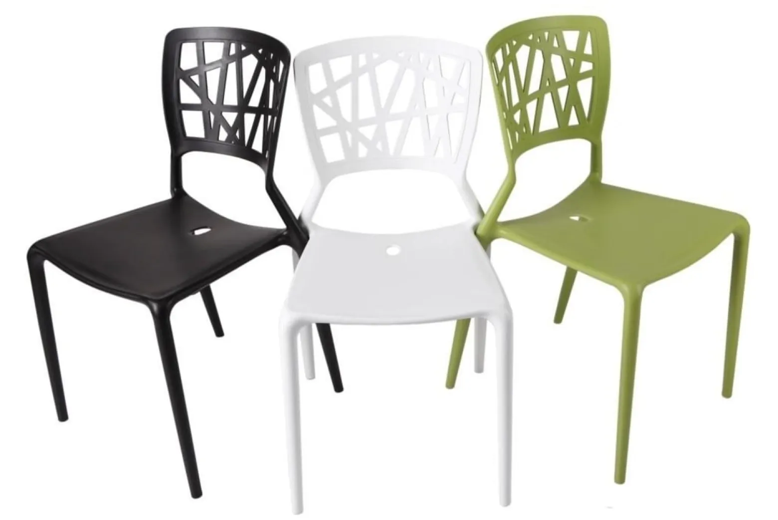 KRZESŁO Z POLIPROPYLENU Bush białe insp. Viento Chair