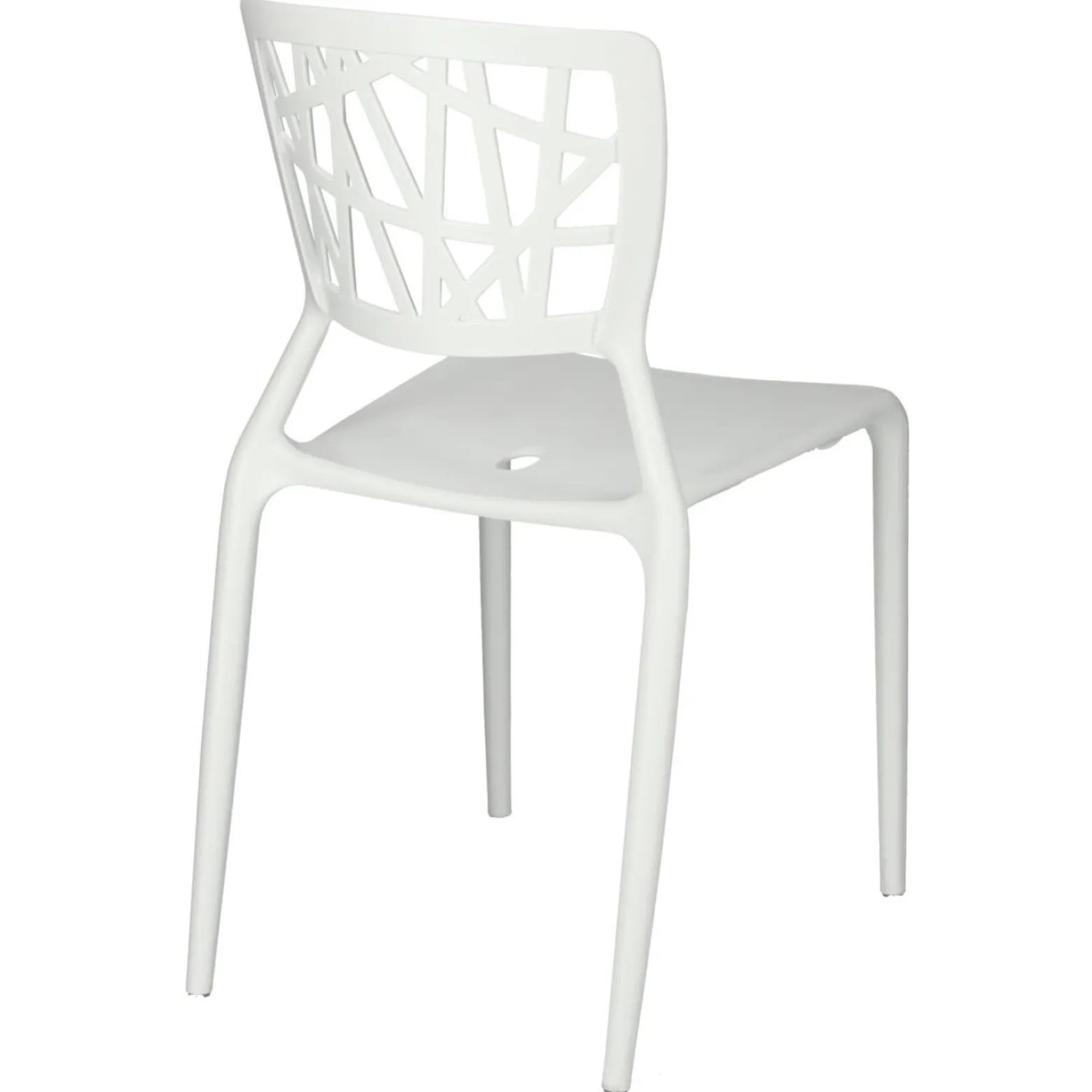 KRZESŁO Z POLIPROPYLENU Bush białe insp. Viento Chair