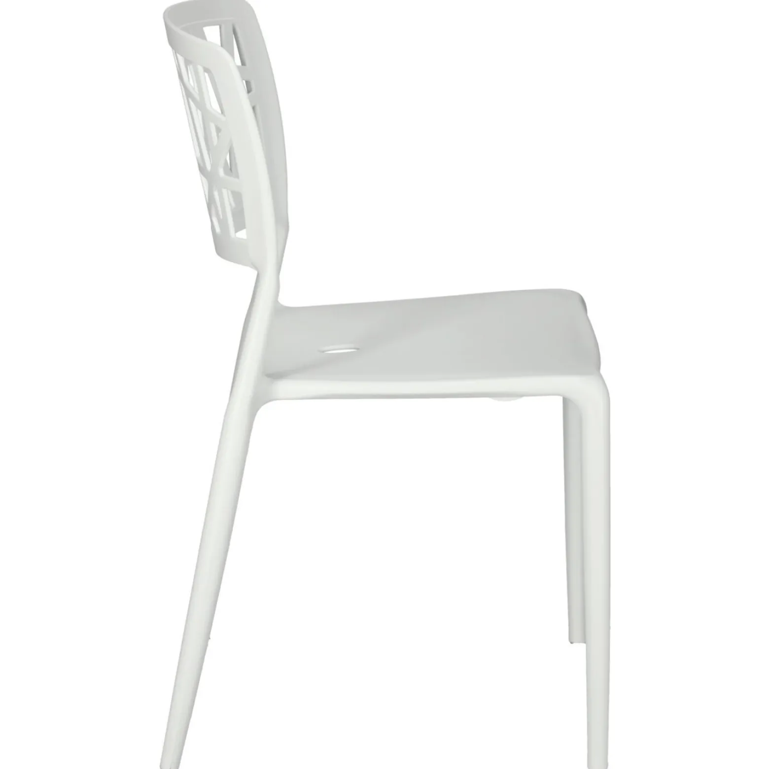 KRZESŁO Z POLIPROPYLENU Bush białe insp. Viento Chair