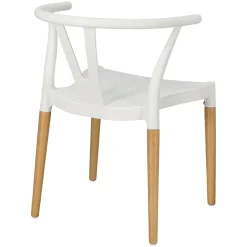 KRZESŁO Z TWORZYWA I DREWNA Wicker PP Simplet ins. WISHBONE