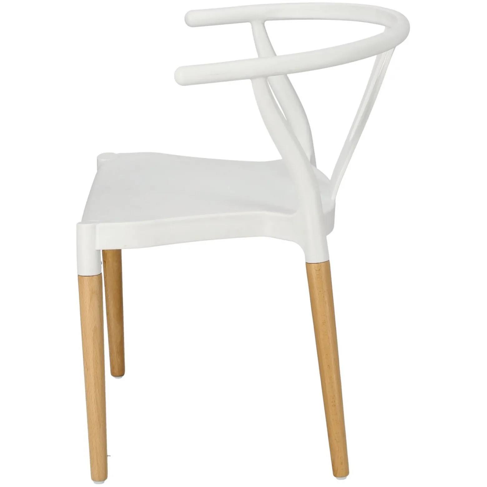 KRZESŁO Z TWORZYWA I DREWNA Wicker PP Simplet ins. WISHBONE