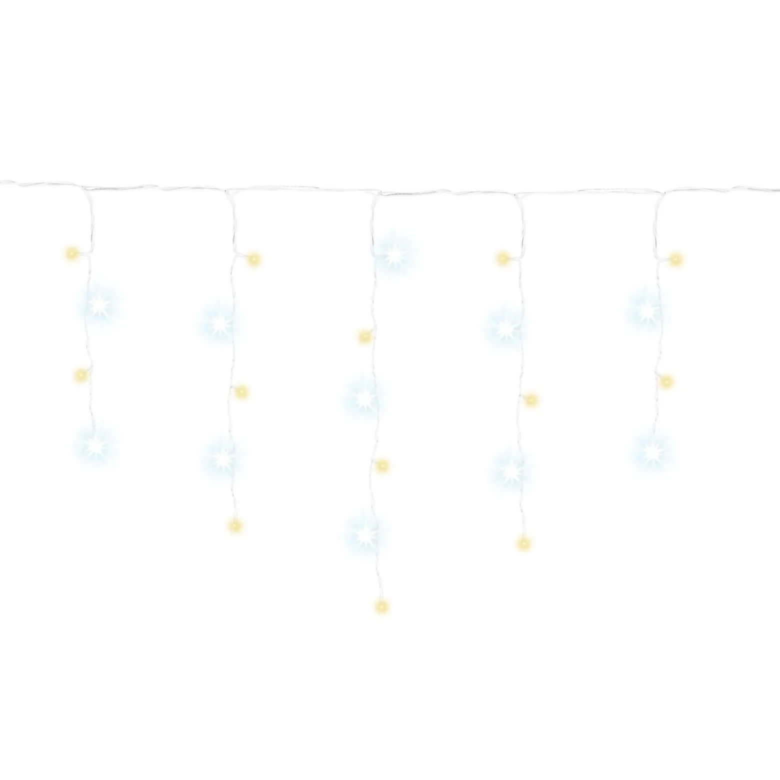 Kurtyna świetlna 500 led girlanda lampki zew. 24 m biały ciepły