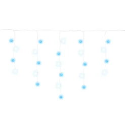 Kurtyna świetlna 500 led girlanda lampki zew sople niebieski