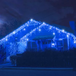 Kurtyna świetlna 500 led girlanda lampki zew sople niebieski