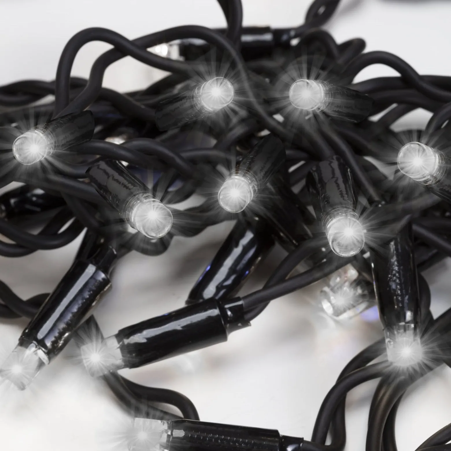 Kurtyna świetlna zewnętrzna PRO 500 Led lampki sople 25m pilot, zimny biały
