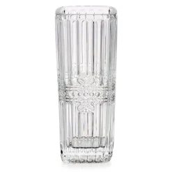 Kwadratowy wazon z kryształowym wzorem, 15 cm