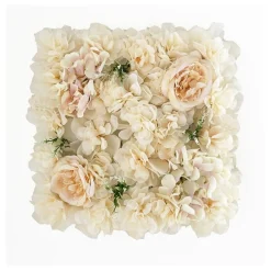 Kwiatowa ściana panel Tło ECRU 35cmx35cm WK02