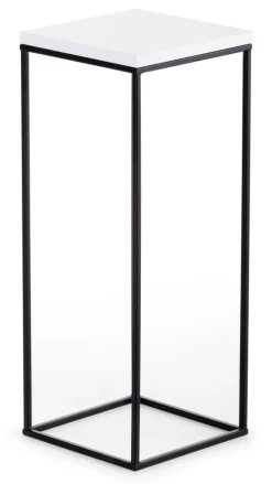 Kwietnik stojący 60 cm BasicLoft biały