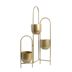 Kwietnik FLOERO metalowy złoty 49x14x80 cm HOMLA