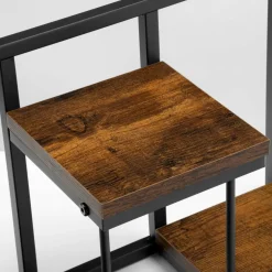 Kwietnik loftowy czarny JOSE RUSTIC postarzany dąb
