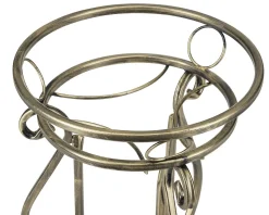 Kwietnik metalowy 37 cm Złoty Klasyczny do Salonu