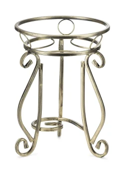 Kwietnik metalowy 37 cm Złoty Klasyczny do Salonu