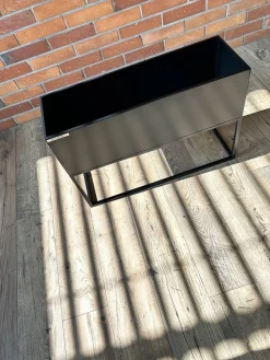 Kwietnik Metalowy FLORI S Czarny