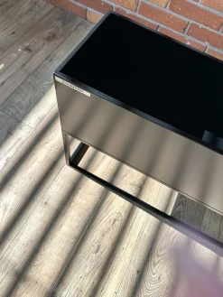 Kwietnik Metalowy FLORI S Czarny