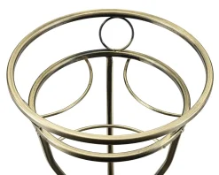 Kwietnik metalowy Shane złoty 28x60 cm Dekoracja salonu