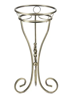 Kwietnik metalowy Shane złoty 28x60 cm Dekoracja salonu
