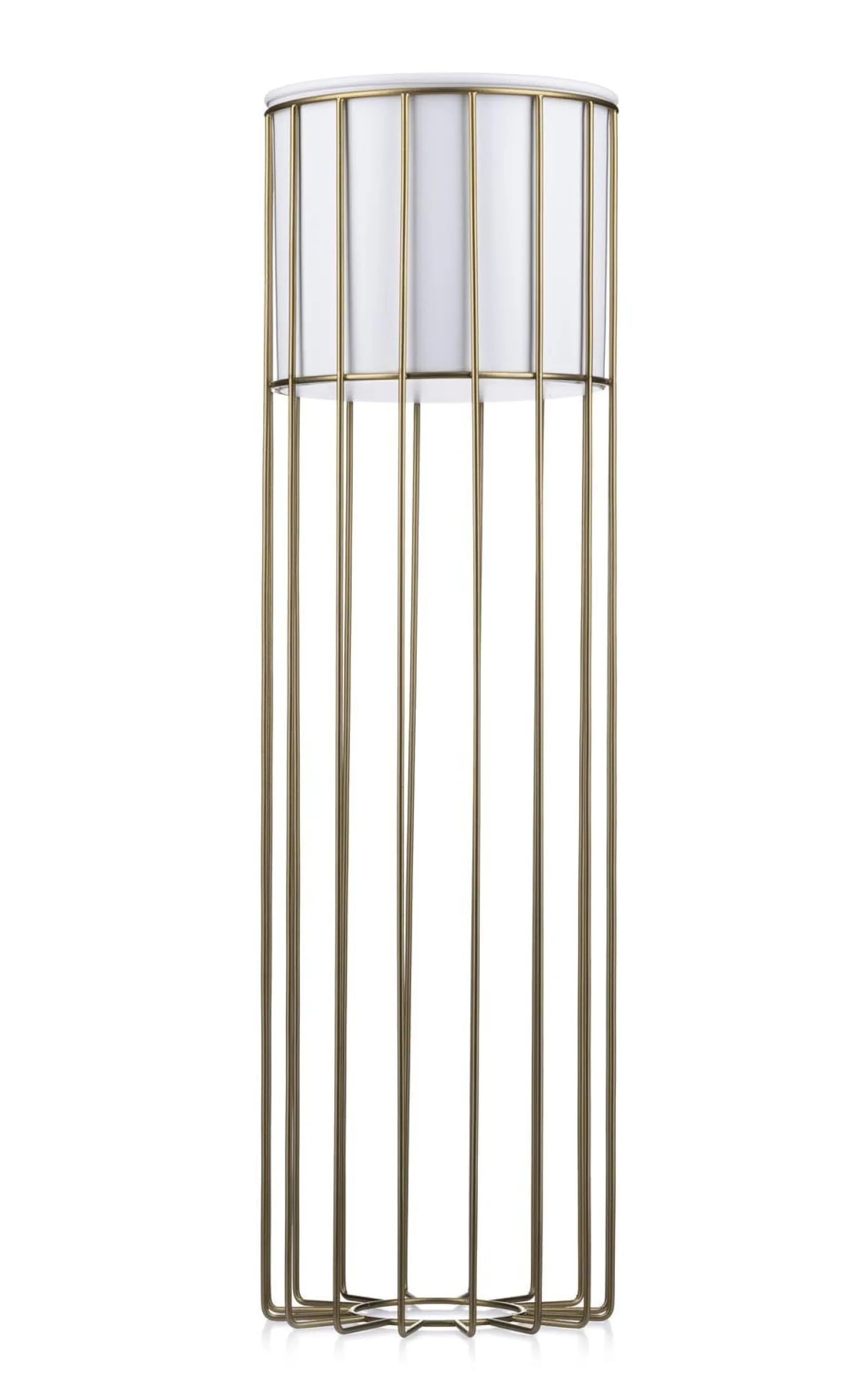 Kwietnik nowoczesny 70 cm złoto biały LOFT