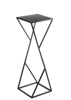 Kwietnik nowoczesny LOFT czarny 70 cm metalowy