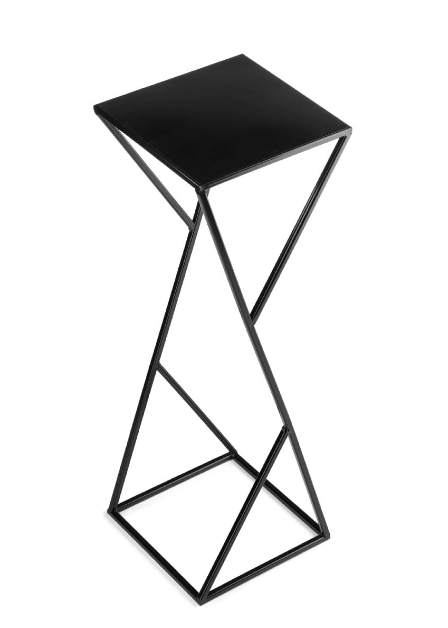 Kwietnik nowoczesny LOFT czarny 70 cm metalowy