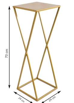 Kwietnik nowoczesny na rośliny 70 cm złoty LOFT