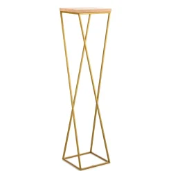 Kwietnik stojak 100 cm złoty metal GLAMOUR