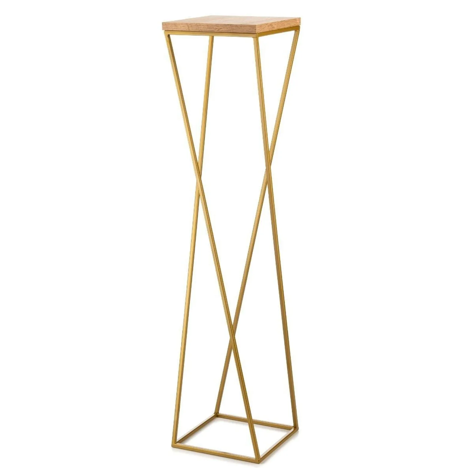 Kwietnik stojak 100 cm złoty metal GLAMOUR