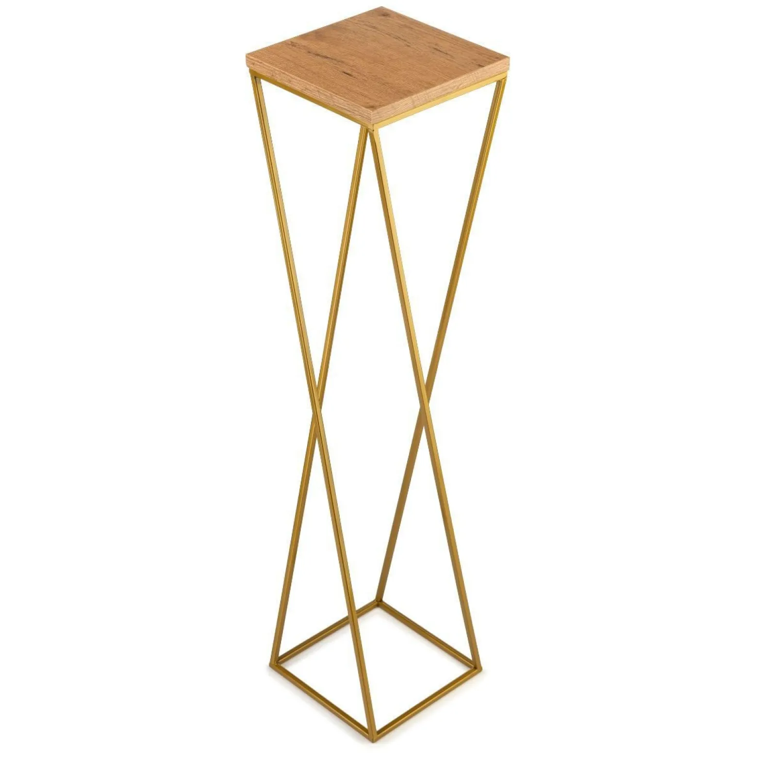 Kwietnik stojak 100 cm złoty metal GLAMOUR