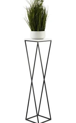 Kwietnik stojak na kwiaty 100 cm LOFT czarno biały