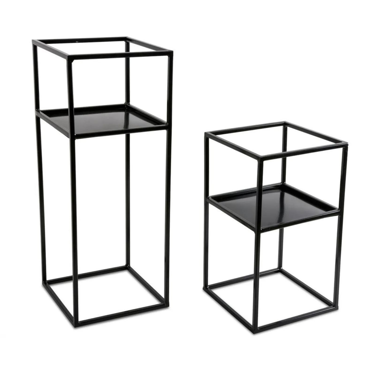 Kwietnik stojak na kwiaty z półką 40 cm LOFT