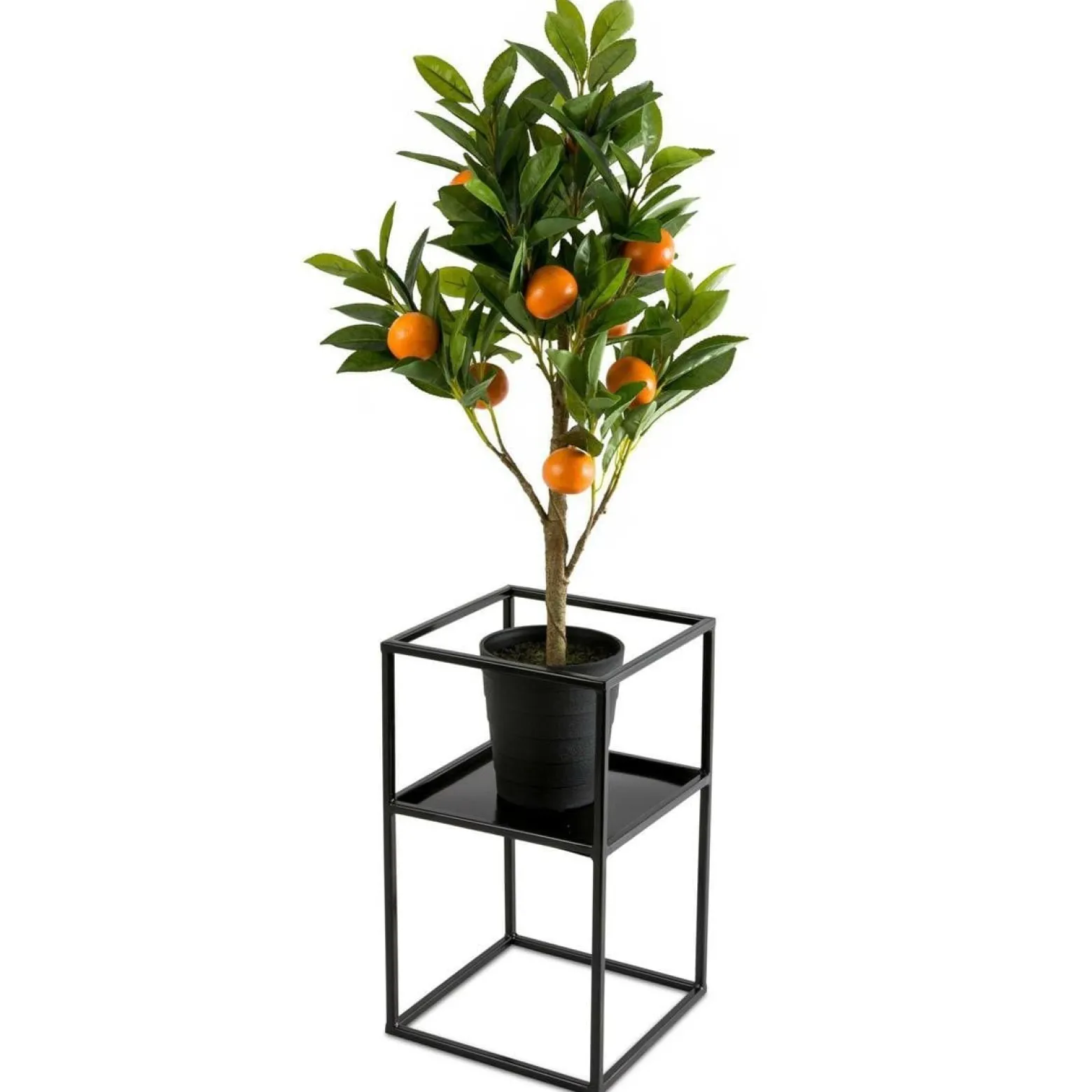 Kwietnik stojak na kwiaty z półką 40 cm LOFT