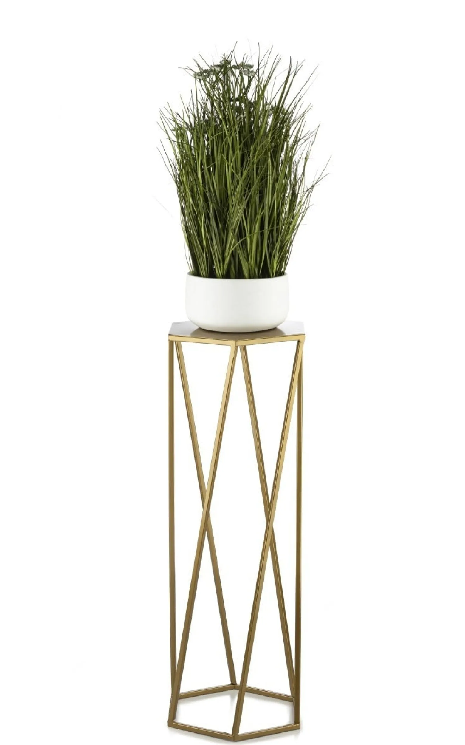 Kwietnik stojak na rośliny złoty 70 cm GLAM