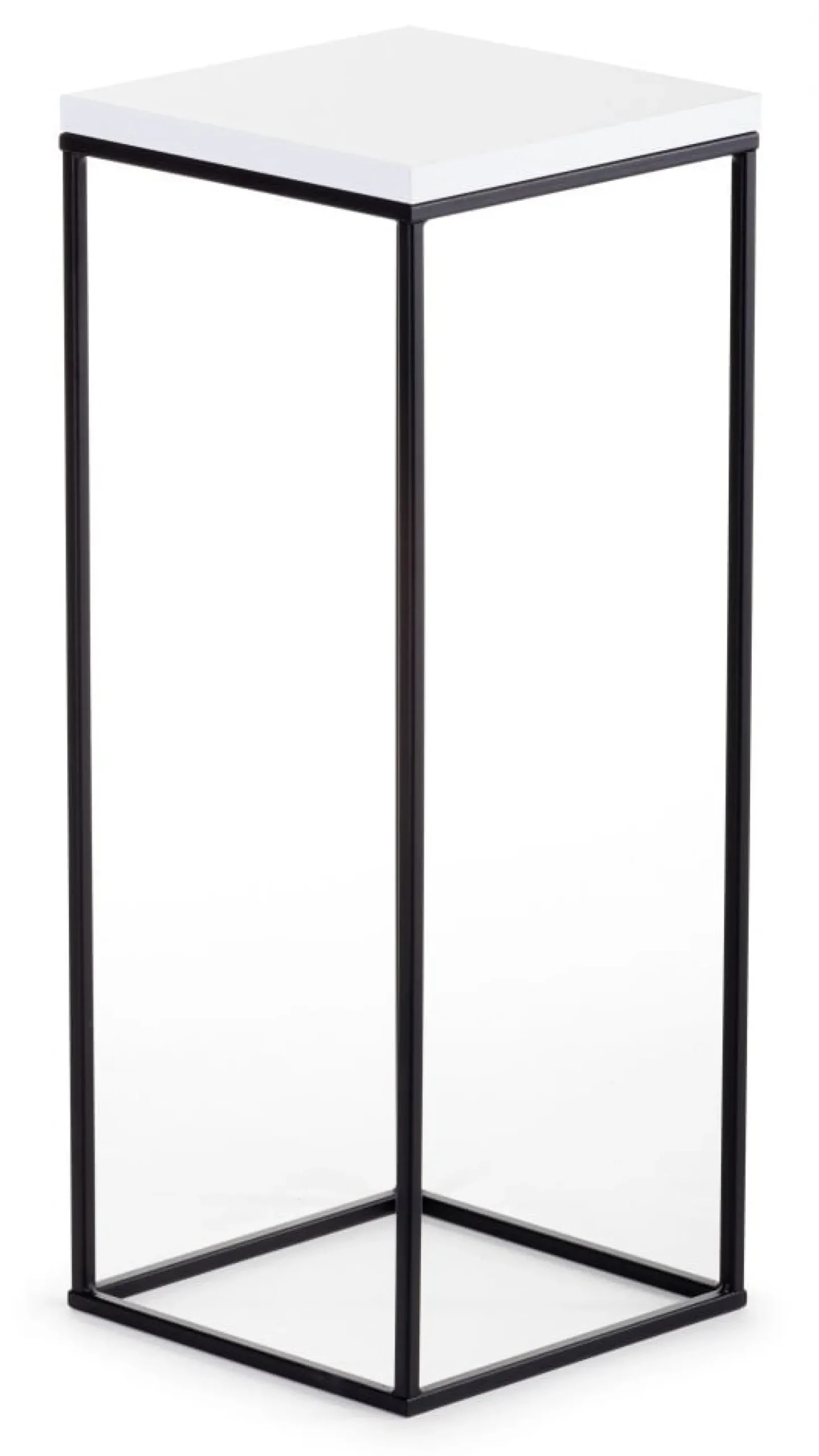 Kwietnik stojący 60 cm BasicLoft biały