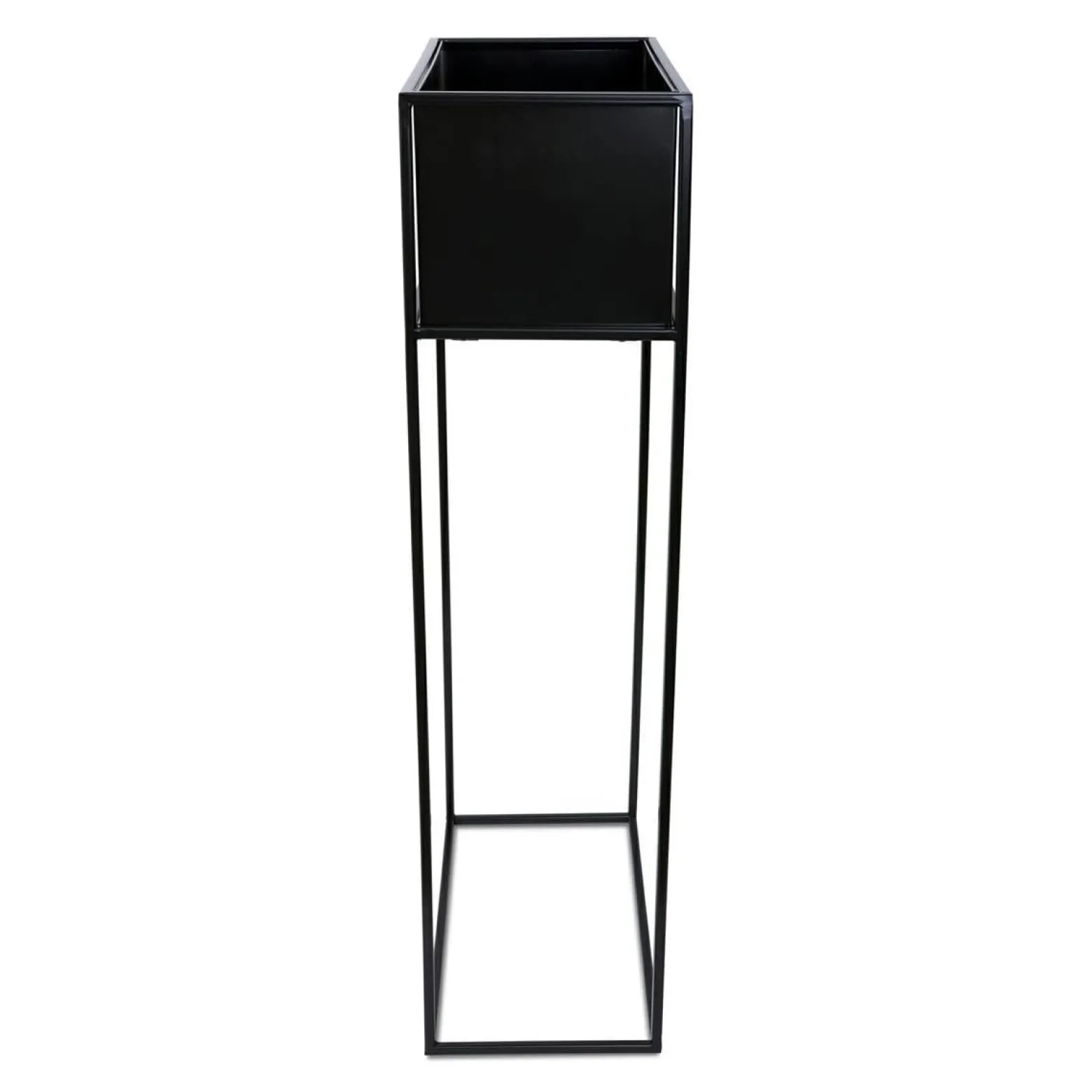 Kwietnik stojący skrzynia czarny 90 cm LOFT
